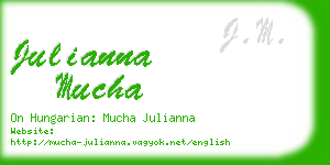 julianna mucha business card